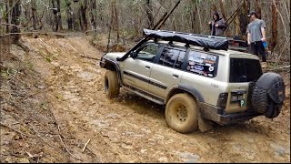 4WD Mount Dissapointment I HAVE TO WINCH CAN TD42 Patrols Keep UP WET and Rocky Travel N 4x4 [upl. by Ollopa]