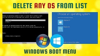 How To Delete Extra OS From Windows Boot Menu  Windows 10 8 7  Remove Phoenix OS Prime OS Entry [upl. by Kursh]