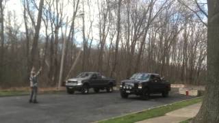 Built 64 powerstroke vs stock 60 powerstroke [upl. by Nema]