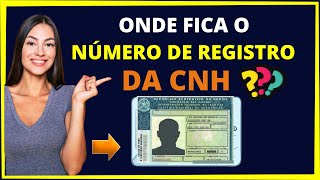 Onde fica o número da CNH  Descubra já [upl. by Jervis]