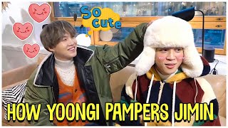 How Yoongi Pampers Jimin BTS [upl. by Neirbo]