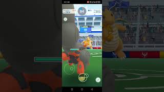 quotFire and Fury Arcanine vs Dragonite in Epic Gym Battlequot [upl. by Ahsemed41]