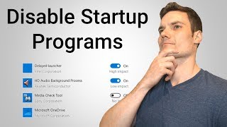 How to Disable Startup Programs in Windows 10 [upl. by Ydnir30]