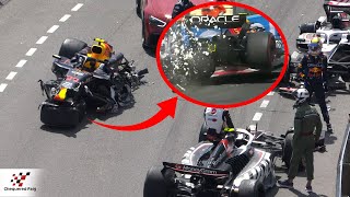 Sergio Perezs Crash at Monaco GP 2024 [upl. by Siramad]