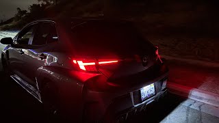 Corolla Hatchback sequential turn signal installation E210 GR Corolla Prismbeam taillights [upl. by Mora]