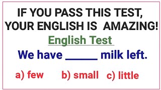 English Grammar Test ✍️ If you pass test your English is amazing [upl. by Bolton]