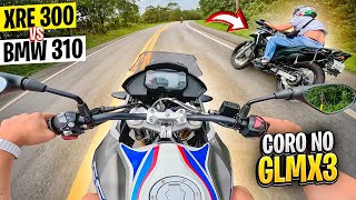 XRE 300 vs BMW GS 310 NO PEGA [upl. by Nebe690]