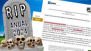 ¿El SAT SIMPLIFICA tu declaración anual GRANDES CAMBIOS en 2024 [upl. by Nesnaj]