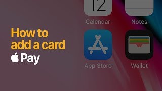 Apple Pay  How to add a card on iPhone  Apple [upl. by Walley]