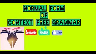 Normal Form of Context Free Grammar  Chomsky Normal Form  Greibach Normal Form C54 [upl. by Audie]