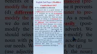 Modifier Cumilla Board2017 Part24 english modifier hsc spokenenglish englishgrammar [upl. by Aneem]