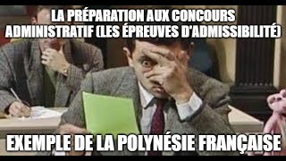 Préparer un concours administratif les épreuves d’admissibilité [upl. by Esiahc]