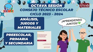 CEAA OCTAVA Sesión Consejo Técnico Escolar CTE JUNIO 2024 [upl. by Ahseekal]