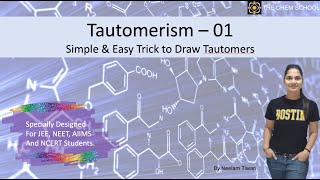 Tautomerism  1  Simple amp Easy Trick to Draw Tautomers  JEE NEET AIIMS NCERT Tautomerism [upl. by Enitsirhc]