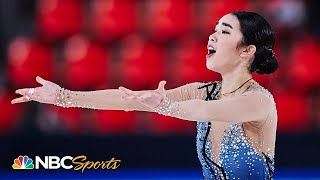 Karen Chens strong free skate clinches top 5 finish in French Grand Prix  NBC Sports [upl. by Naujahs168]