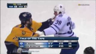 Jay Rosehill vs Brian McGrattan Nov 17 2011 [upl. by Anivram459]