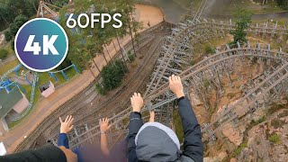 Wildfire back row  Kolmården 4K 60fps Onride POV [upl. by Byrne]