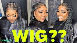 SSSSHHHHH WIG WHERE  Braid Wig Install Alopecia Wig  Sangtok Braided Wig  Hair Tutorial [upl. by Shelba744]