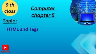 Lecture 1  9 class computer chapter 5 [upl. by Nnylarat160]