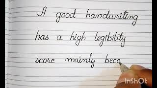 Definition Of Good Handwriting  Good Handwriting In English  Handwriting [upl. by Zena329]