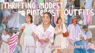 thrifting my MODEST IS HOTTEST Pinterest board and why I started dressing modestly… [upl. by Nesyt]