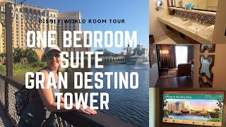 Coronado Springs Gran Destino Tower One Bedroom Suite Room Tour [upl. by Aisnetroh842]