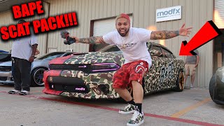 MEET THE CRAZIEST BAPE LOVING CAR GUY ON THE PLANET AND HIS NEW BAPE CHARGER SCAT PACK [upl. by Noelle]