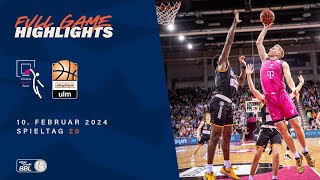 Telekom Baskets Bonn vs ratiopharm ulm  Full Game Highlights Spieltag 20 Saison 2324 [upl. by Shandra]