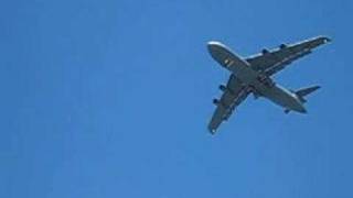 C5 Galaxy overflying San Carlos CA [upl. by Quenby]