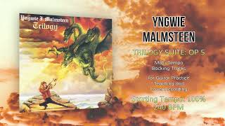 YNGWIE MALMSTEEN  Trilogy Suite Op 5  100 Tempo 240 BPM Backing Track [upl. by Llehsor]