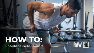 How To Underhand Barbell Row Correctly  RAW HQ [upl. by Daphna]