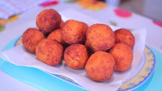 ARANCINI RICETTA RISO FRITTO USANDO RISO AVANZATO [upl. by Mortie]