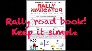 Rally roadbook recon using the rally navigator App4K end screen contains more info [upl. by Any258]