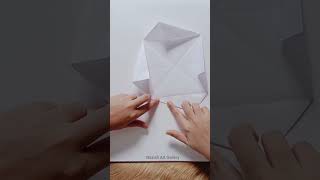 Paper returnable boomerang disk  paper flying boomerang disk shorts diy [upl. by Adneral]