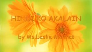 Leslie Montes  Hindi Ko Akalain Karaoke [upl. by Soulier709]