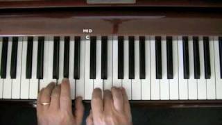 Moondance  Easy piano lesson Part 1 [upl. by Htiderem985]