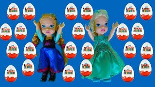 Elsa and Anna toddlers chocolate egg hunt for Easter [upl. by Corbett51]