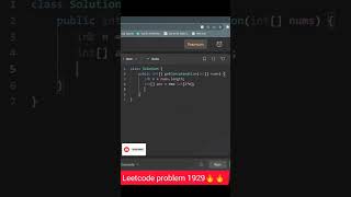 Leetcode problem Solving 1929  Concatenation of Array 🔥leetcode leetcodequestionandanswers [upl. by Remy]