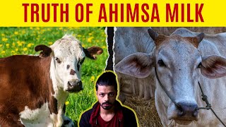 Shocking Facts about AHIMSA MILK  Indian Cows  Gau Raksha  Voice of Vegans [upl. by Sabanrab145]