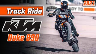 2021 KTM 890 Duke Ride  Track Race  Top Speed Motorcycle USA [upl. by Wolfy]