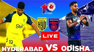 HYDERABAD FC VS ODISHA FC LIVE  ISL 202425 MATCH  FULL MATCH TODAY  EFOOTBALL SIMULATION [upl. by Onabru416]