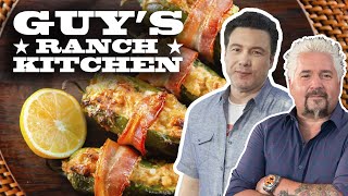 Rocco DiSpiritos Clam Chowder Jalapeño Poppers  Guys Ranch Kitchen  Food Network [upl. by Hosfmann780]