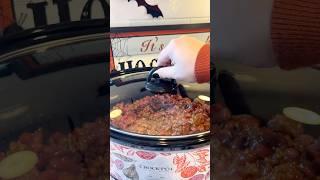 The best crockpot sweet chili 🍅🫘 chili crockpotrecipes cozycooking fallrecipes fall autumn [upl. by Borchert]