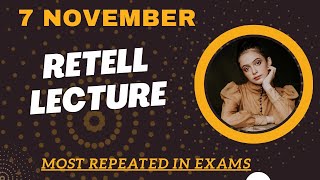 PTE Retell Lecture  November 2024  MUST PRACTICE [upl. by Goldberg]