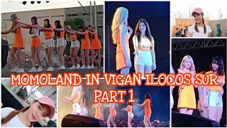 MOMOLAND IN VIGAN ILOCOS SUR CONCERT BBOOM BBOOM  SOMETHING AMAZING HAPPENED PART 1 TWM Nix Di [upl. by Anihc63]