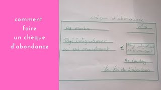 Comment faire un chèque dabondance à chaque nouvelle lune [upl. by Bondie684]