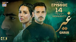 Ghair Episode 14 Highlights  Usama Khan  Ushna Shah  Adeel Hussain  ARY Digital Drama [upl. by Ellenod]