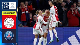 HIGHLIGHTS  Ajax vs PSG  UEFA Womens Champions League 202324 [upl. by Eiramit]