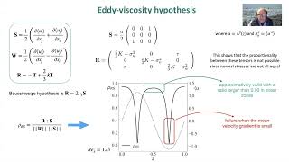 Boussinesq eddyviscosity hypothesis for turbulence closure 33 turbulent Kolmogorov flow [upl. by Adyeren]