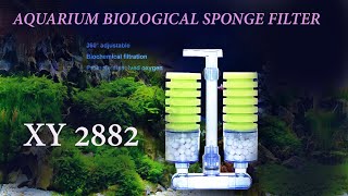 xy2882  BIOLOGICAL SPONGE FILTER UNBOXING AND REVIEW  BEST FILTER [upl. by Shanney]